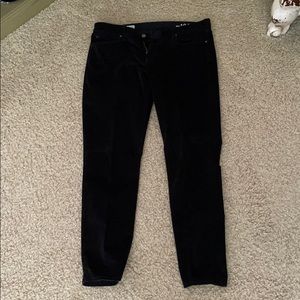 Gap velvet black pants